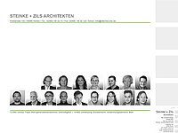 Steinke + Zils Architekten: Raster professioneller Team-Kopfschüsse.