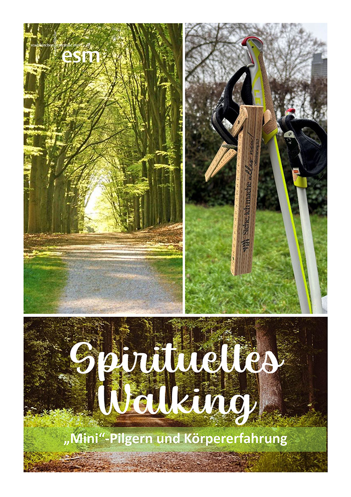 Flyer mit 3 Motiven als Einladung zum Wandern