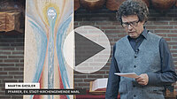 Ein eingebettetes Video von Martin Diesler, einem deutschen Pfarrer, der liest.